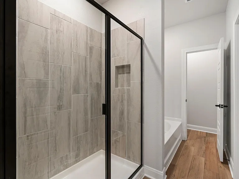 Beautiful tile detail in the master shower.
