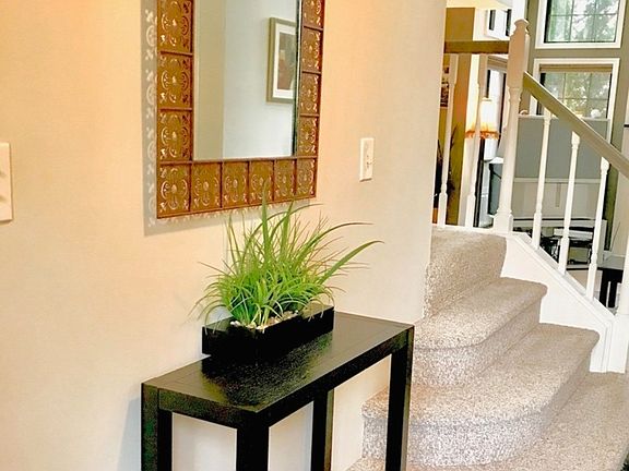 Sunset Glow, Rounded Steps, Wide Curved Elegant  Stair Base