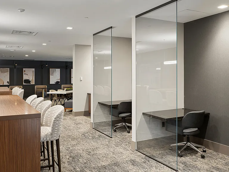 Work from home in one of our semi-private office spaces