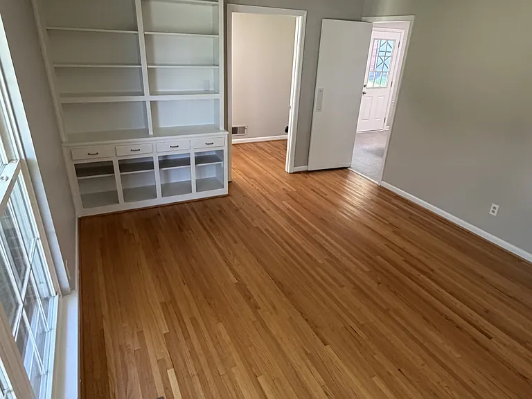 Study/dining room area, laundry room attached, kitchen to the right