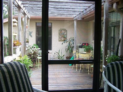 View from inside lanai