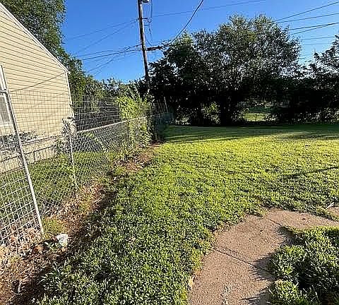 West side of backyard