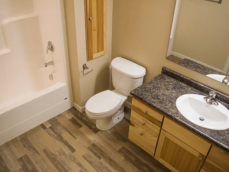 Spacious Bathrooms