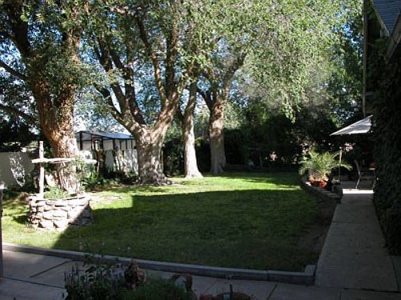 Back yard and guest house