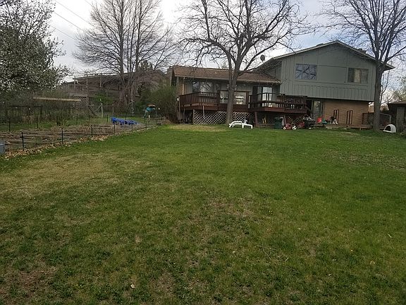Backyard view, garden left