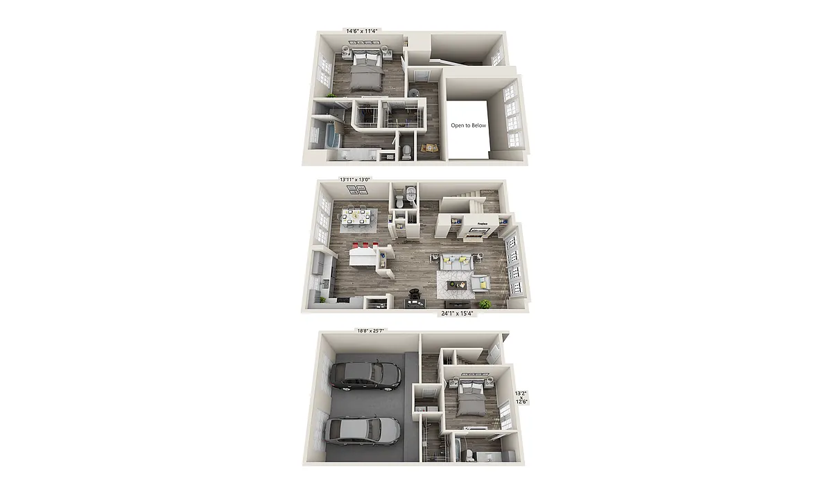 Floor plan Townhome TH4 (B2.5T)