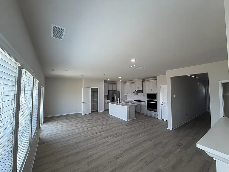 Living Room, Dining room and Kitchen