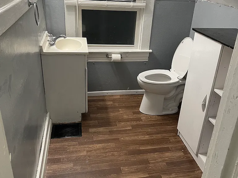 Upstairs Half Bath taken from Bathroom Door