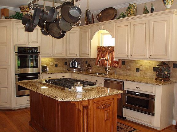 top of the line new appliances in the kitchen