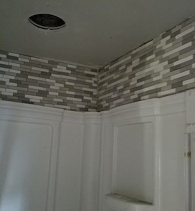 Tile in Second Bathroom.