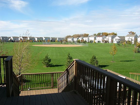 Left field of Hidden Meadows neighborhood park.