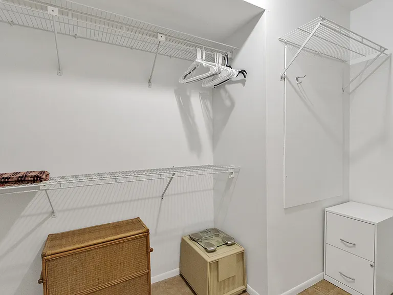 Huge walk-in primary closet