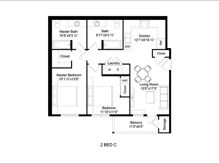 2-Bed-C 2-Bed-C