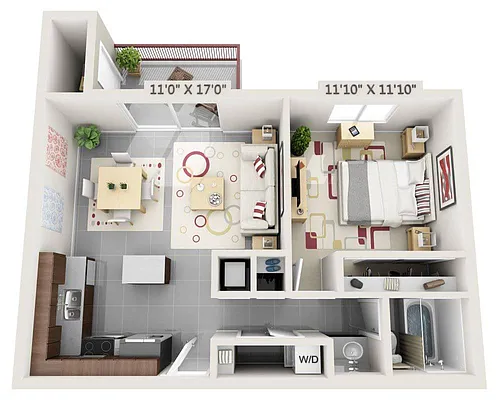 Floor plan Delmonico (A1B)