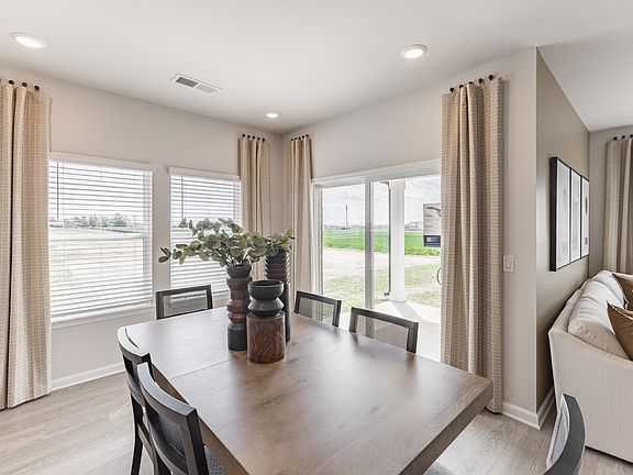 The Gibson floorplan with the Lush White interior package modeled at Madison Preserve.