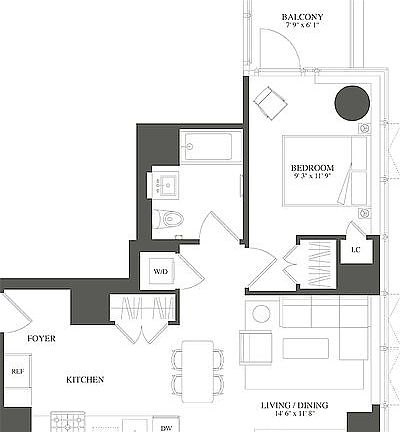 5th image of 3 Court Sq APT 4604