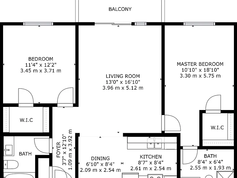 2BR/2BA Layout 2BR/2BA Layout