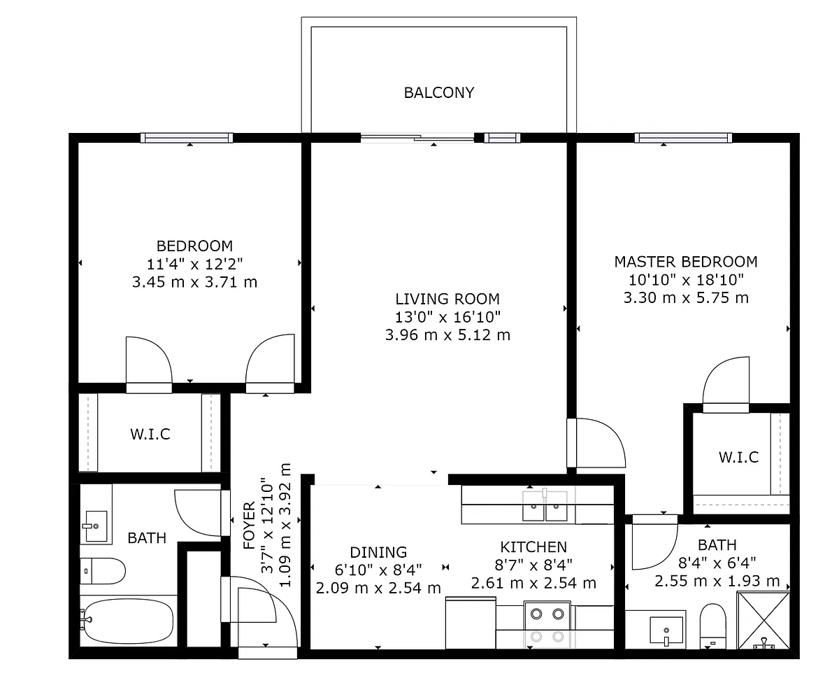 Floor plan 2X2