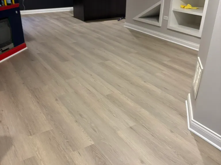 Basement floors recently redone