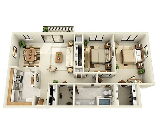 Floor plan 2B1