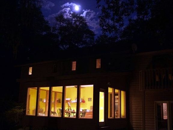Phinizy Oaks sunroom/night