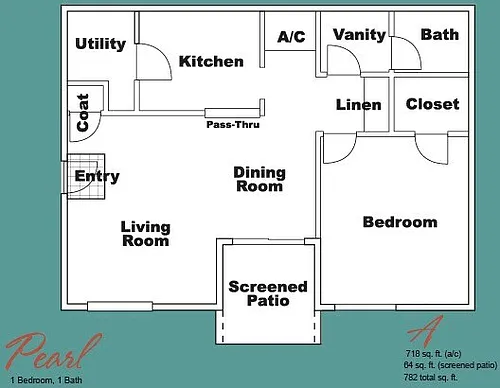 Floor plan One Bedroom | One Bath