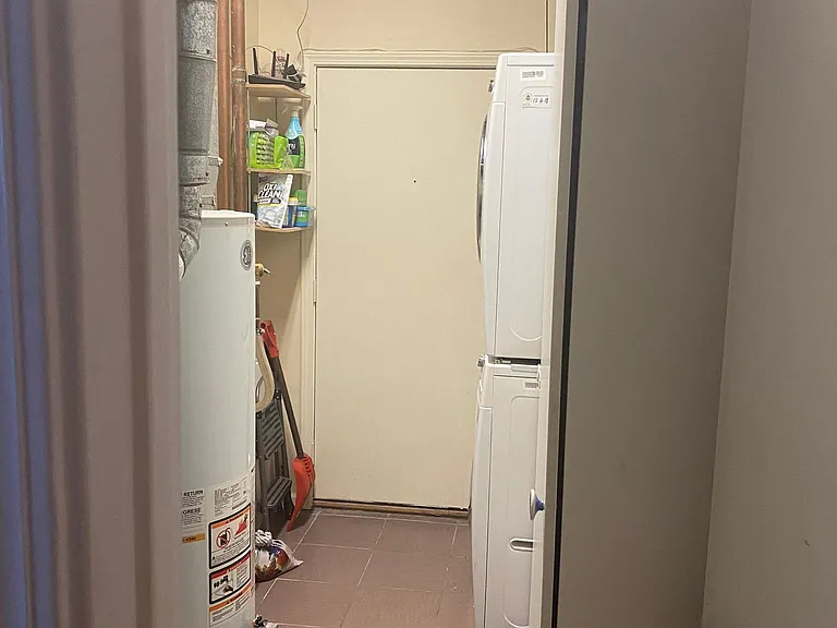 Utility / storage room view, from the front