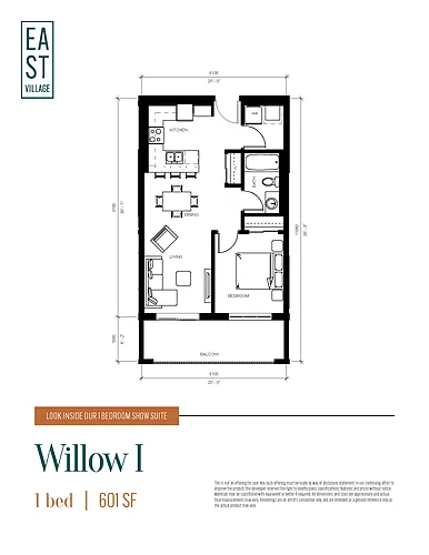 Floor plan Willow 1