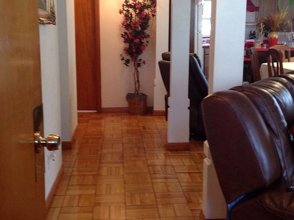 Entrance hall with big coats closet