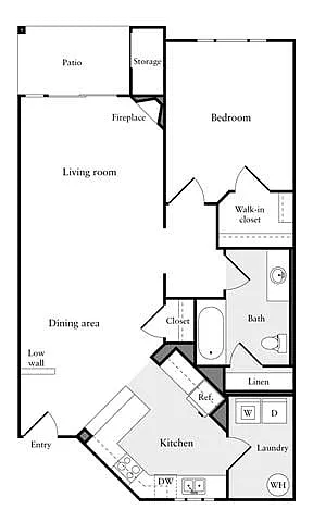 Floor plan 1X1