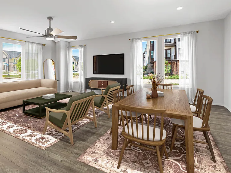 Living Room with Hard Surface Flooring