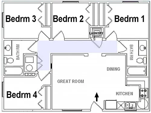 Floor plan 4X2