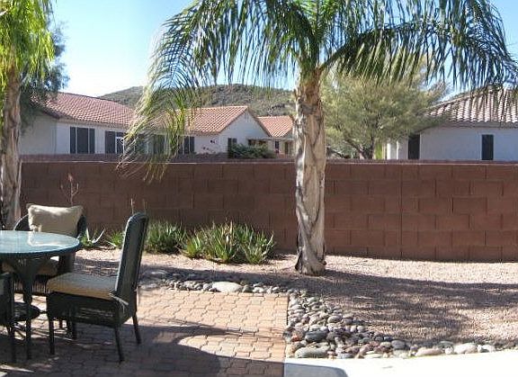 One of three patio areas to enjoy the Tucson weather.