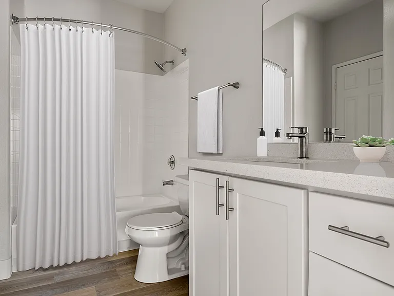 Refresh and recharge in a spa-inspired bathroom.