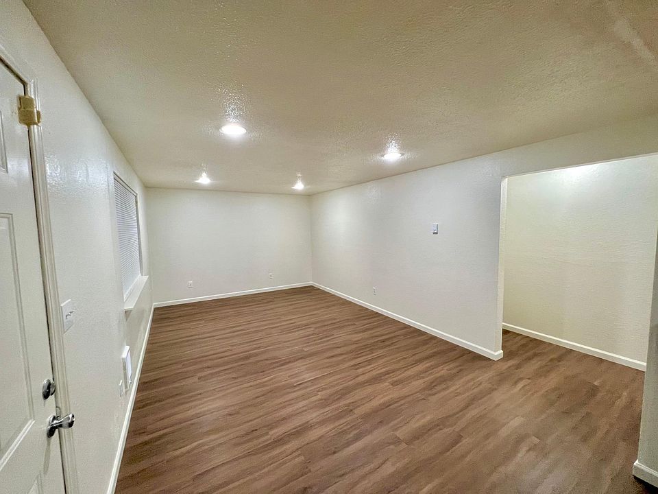 Large open space living room with Luxury Vinyl flooring