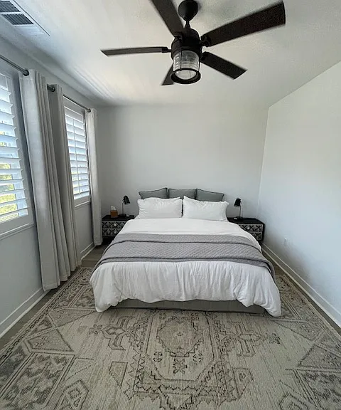Large private primary bedroom.
