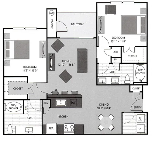 Floor plan B3