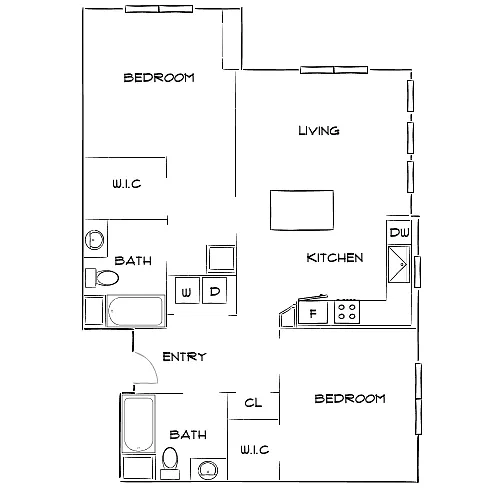 Floor plan Design 2B