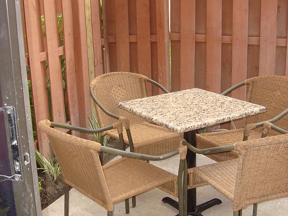 Fenced Private Patio