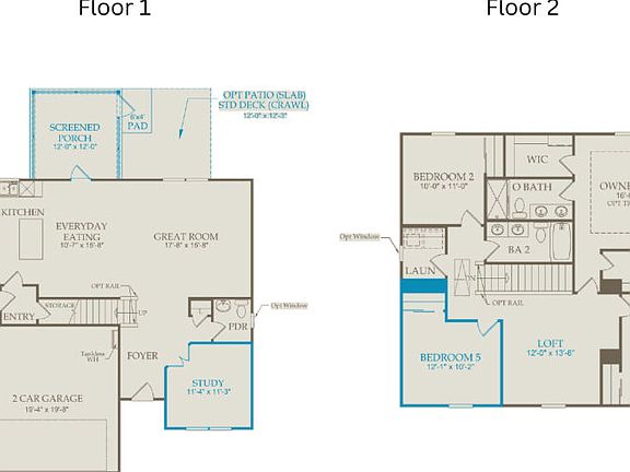 Floor Plan Level 1 Level 2