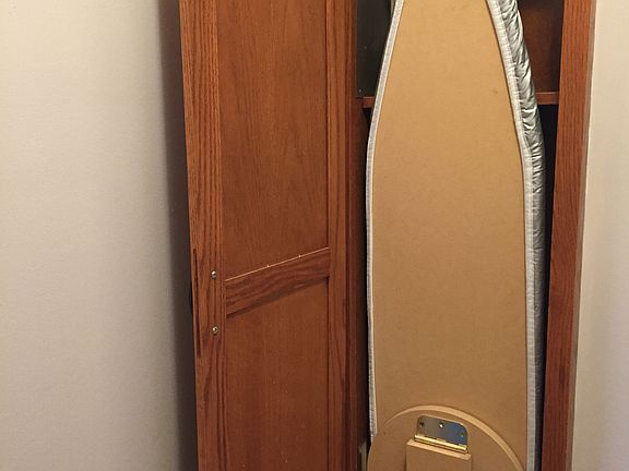 Built in ironing board 