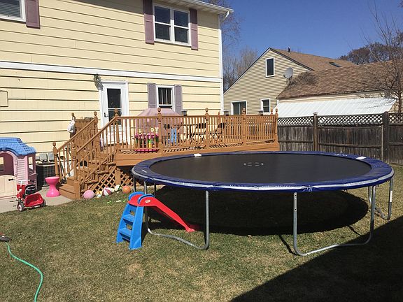 Fully fenced backyard