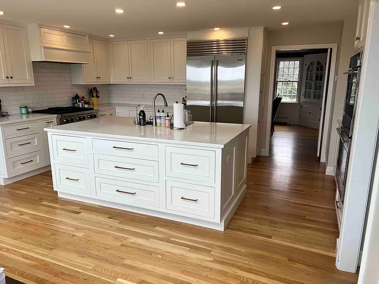 Renovated kitchen - Wolf double wall ovens and range, Sub-zero fridge