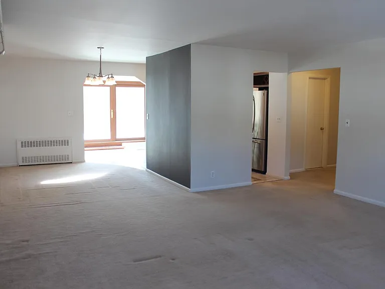 Living and dining areas