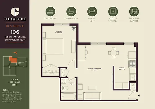 Floor plan 106
