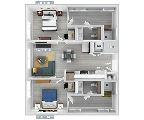 Floor plan B3-924-UrbanUp