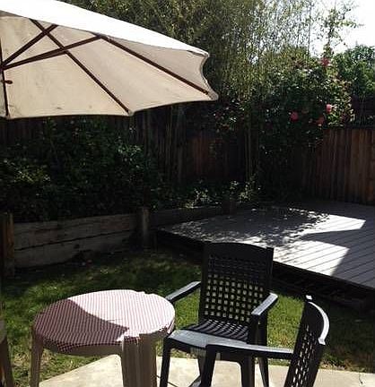 Backyard with deck