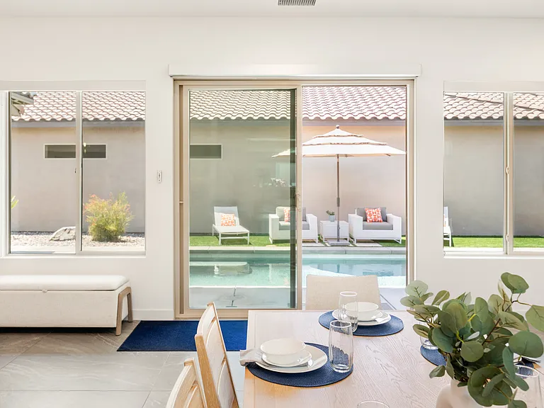 Enjoy the convenience of the slider door and bring indoor living outdoors!