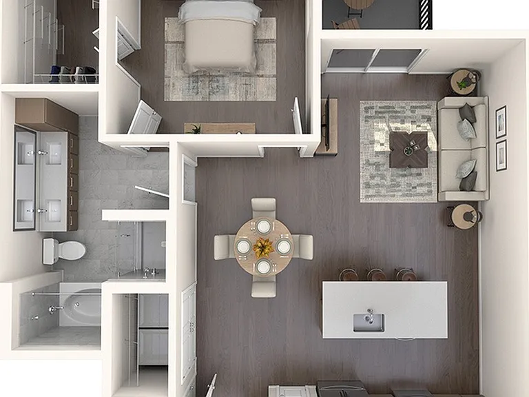 1 Bedroom 1 Bath 1 Bedroom 1 Bath