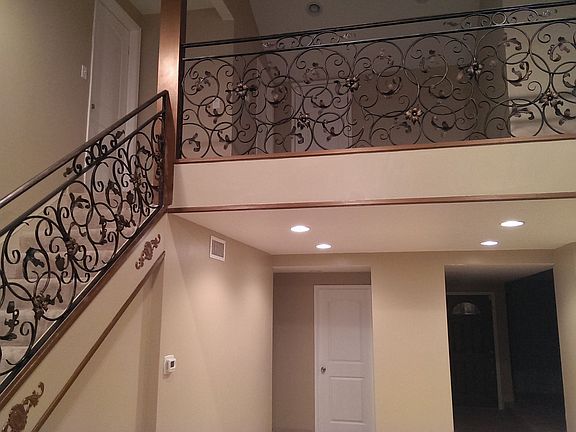 Custom iron railing